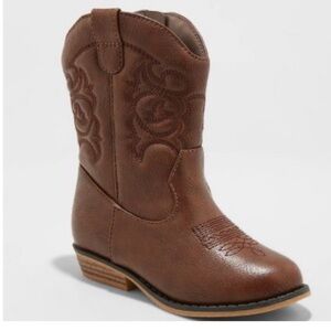 Cat & Jack brown cowgirl boots